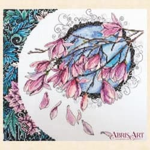 Cross-stitch kits Spring lace, AH-106 by Abris Art - buy online! ✿ Fast delivery ✿ Factory price ✿ Wholesale and retail ✿ Purchase Big kits for cross stitch embroidery